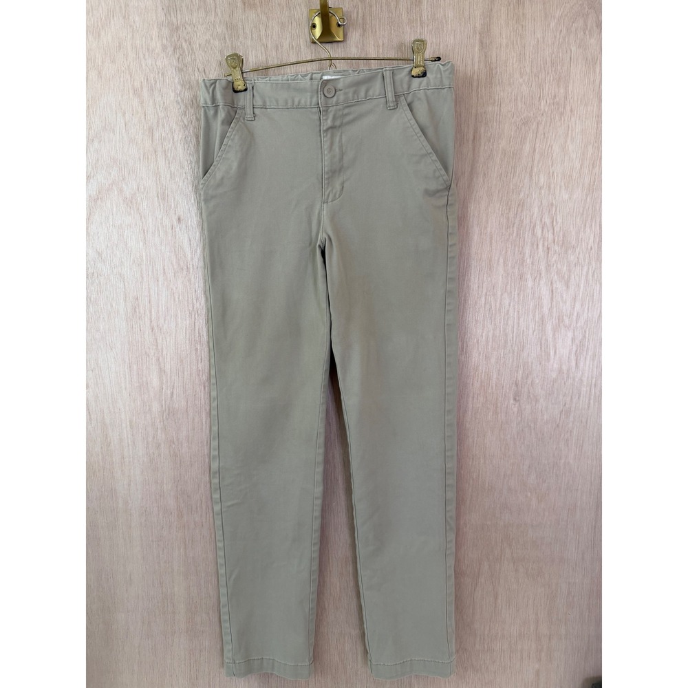 Cat & Jack Kids Khaki Skinny Pants Size 16 Tan Chino School Uniform Trousers